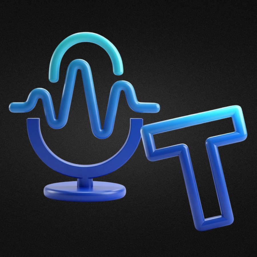 The Local Transcriber app icon: a blue microphone waveform beside a letter T.